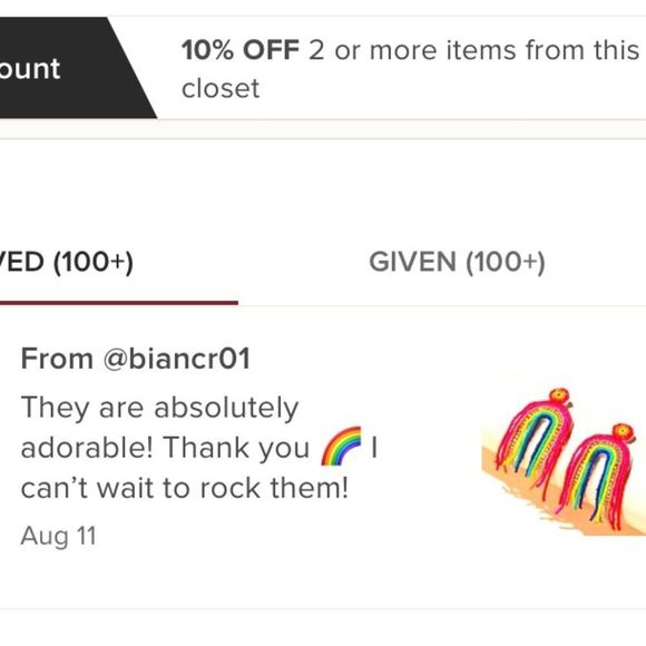 โจ๐Rainbow beaded crystal Tassel Drop Earrings๐โจ - Picture 5 of 8